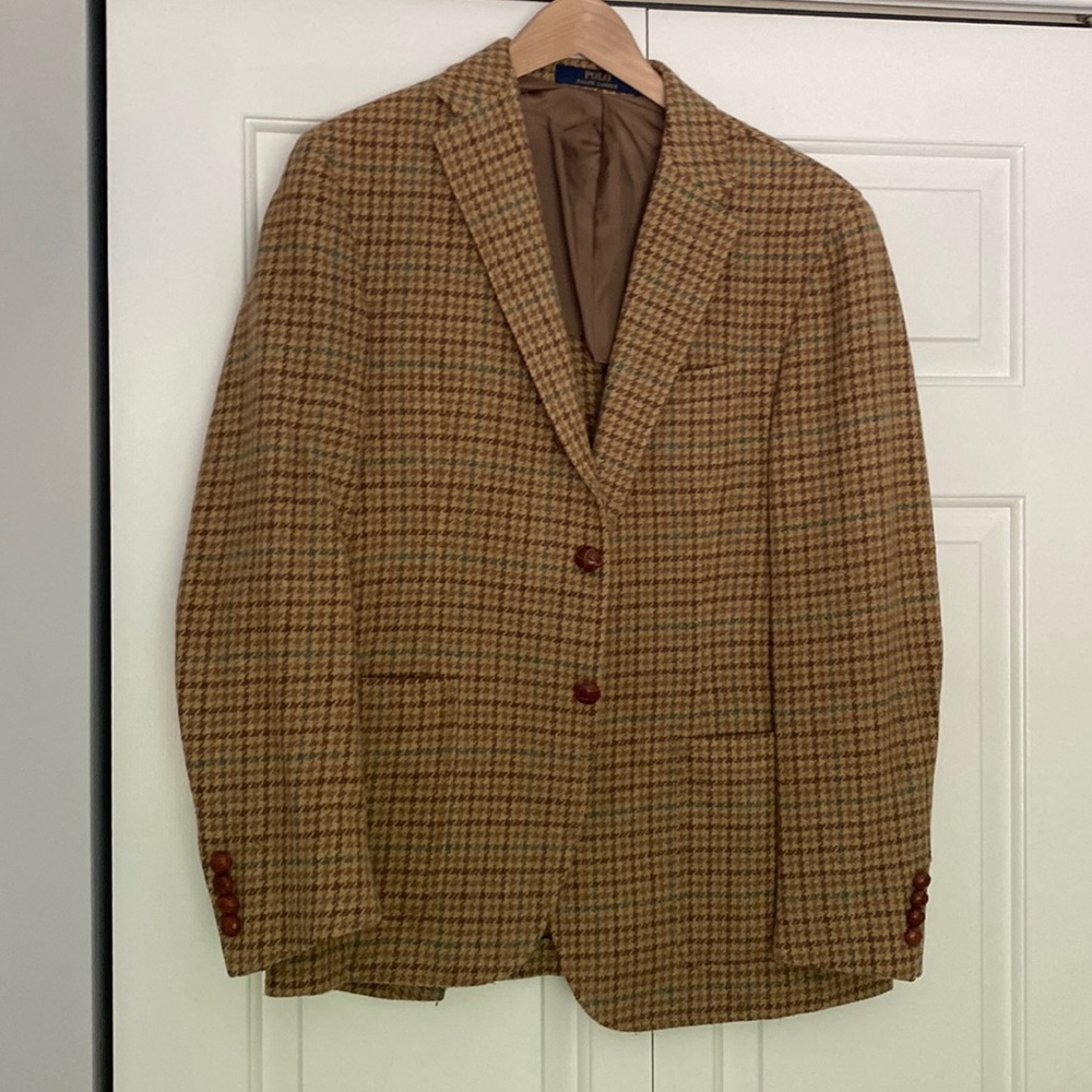 Wool Houndstooth Blazer